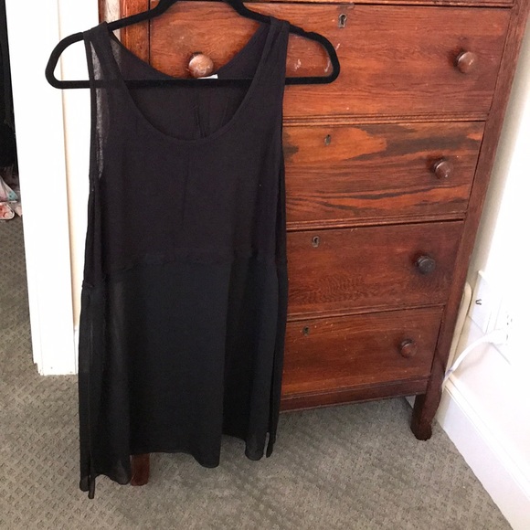 Tops - Black top with see through bottom